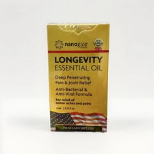Nanogize Health LONGEVITY ESSENTIAL OIL Deep Penetrating 21mL/0.71  Pack of 1 