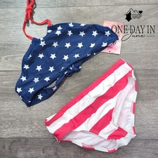 Kanu Surf High Neck Tie Back Bikini Swimsuit Size 14