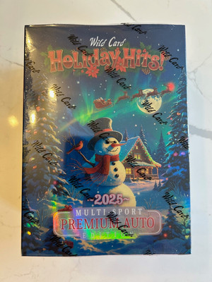 2025 Wild Card Holiday Hits Multi Sport Premium Auto Edition Hobby Box Sealed