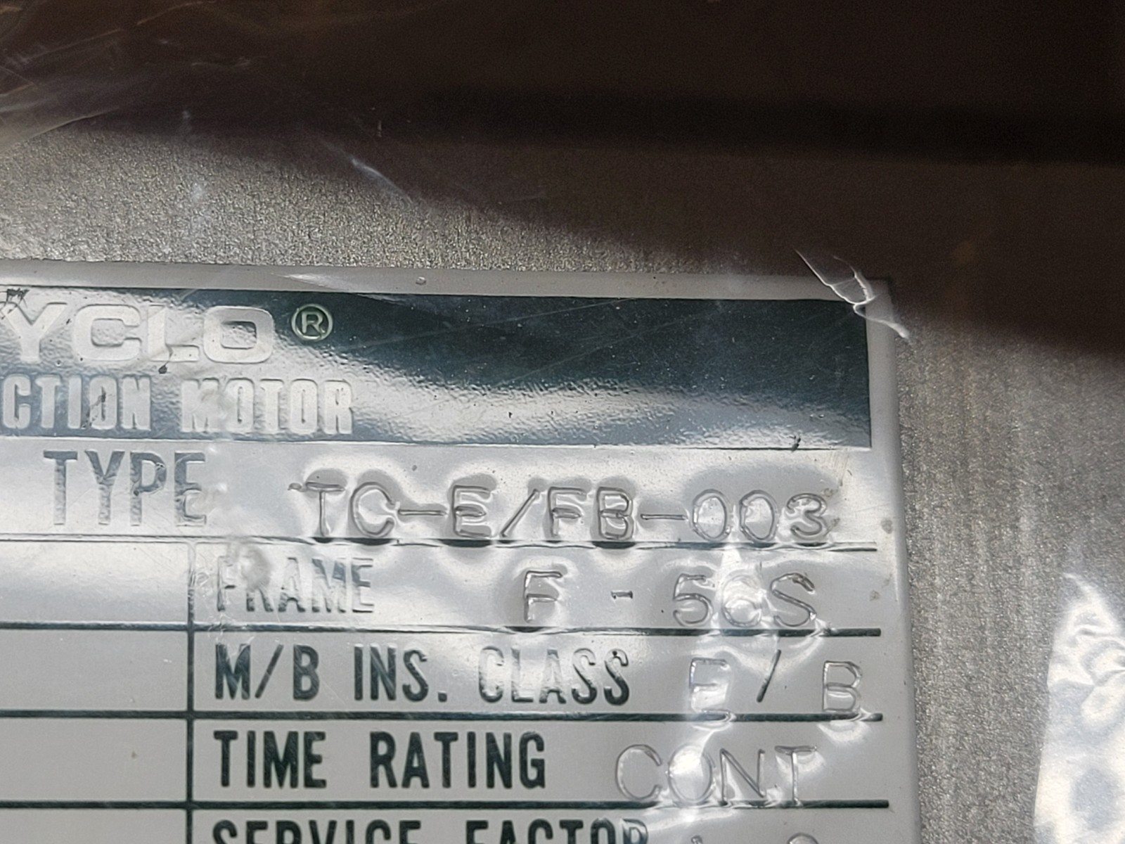 Sumitomo RNYMS004-17 1/240 SM-CYCLO Gearmotor/Drive.