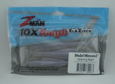 Zman DMIN5-263PK4 5 Inch Diezel Minnowz Opening Night 4 Pk