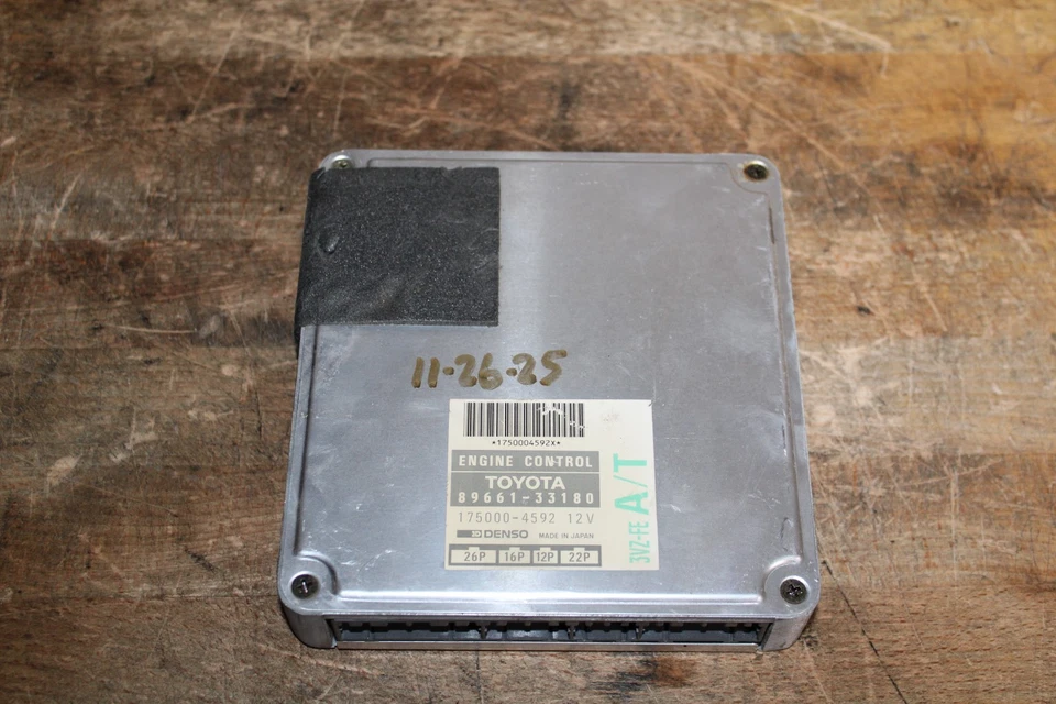 89661-33180 ecm ecu computer 1992-1993 Toyota Camry or Lexus ES300 Foto 2 de 4