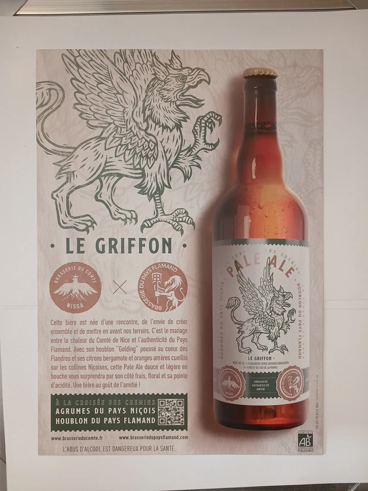 Affiche : LE GRIFFON / COLLAB. Br. du Comté X Br. du PaysFlamand - France - Photo 1/1