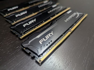 Kingston HyperX Fury 64GB (4x16GB) DDR4 2400Mhz HX424C15FBK4/64