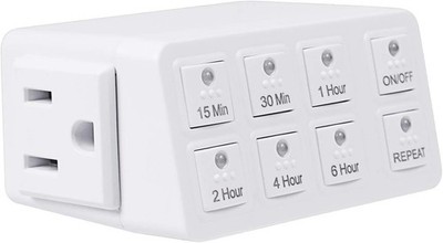BN-LINK Indoor Countdown Timer with Repeat Function, Heavy Duty 15A/1875W