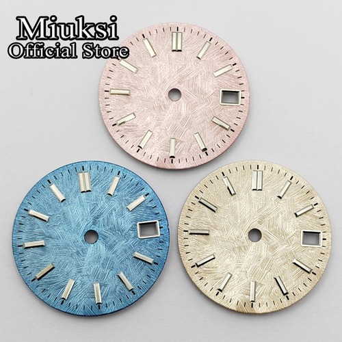 Miuksi 28.5mm Texture Nh34 Watch Dial For Nh35 Nh35a Automatic Movement - Picture 3 of 15