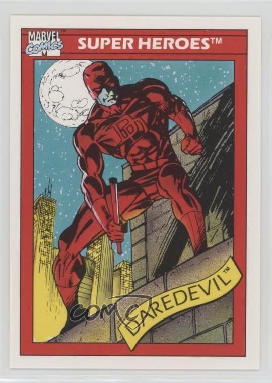 1990 Impel Marvel Universe Super Heroes Daredevil #4 0f5t