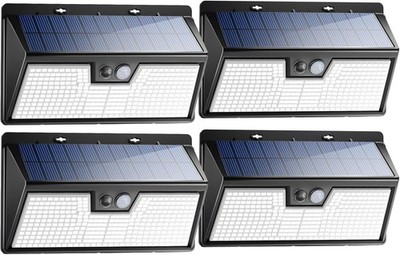 LED Solar Wall Light PIR Motion Sensor Outdoor Lantern Garden Yard Security Lamp