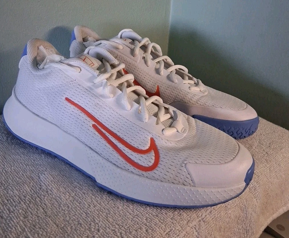 NikeCourt Vapor Lite 2 HC White Hyper Royal Crimson for Sale