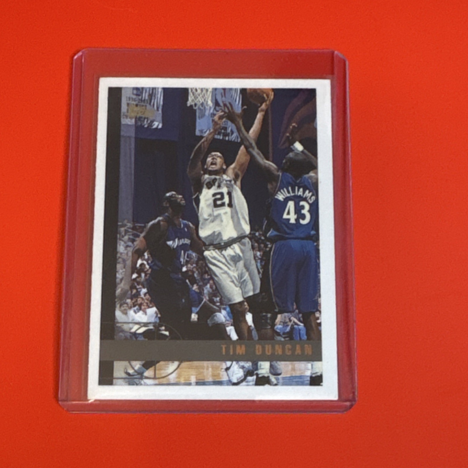 Topps 1997-98 Tim Duncan #115 San Antonio Spurs NBA Basketball Card