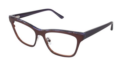 NEW L.A.M.B. LA022 Burgundy Eyeglasses 51/16/135