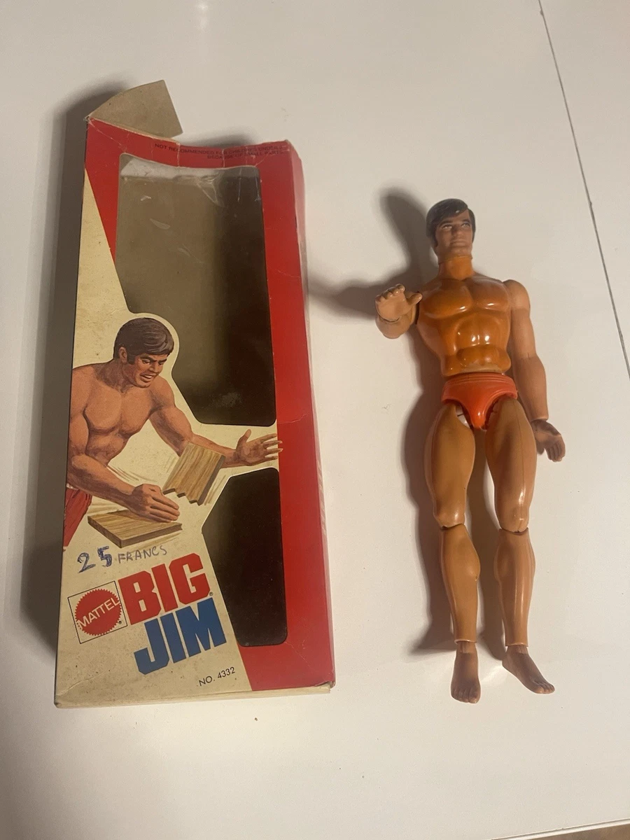 Ancienne Figurine Vintage Action Joe Hasbro – Yeux Fixes, édition Big Jim – Fabriqué à Hong Kong