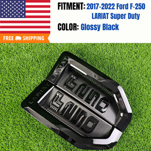 Fit for 2017-2022 Ford F250 Super Duty Lariat L/R Fender Nameplate Badges Black