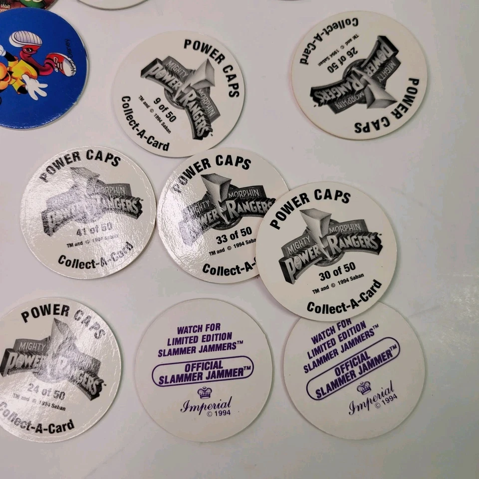 90s Lot Of 100+ POGs Disney Jurassic Park Power Rangers skulls eight ball Cases - Image 3 of 4