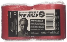 MUELLER Sports Medicine MWrap, Pre Wrap, Athletic 2 Count Pack of 1 , Red