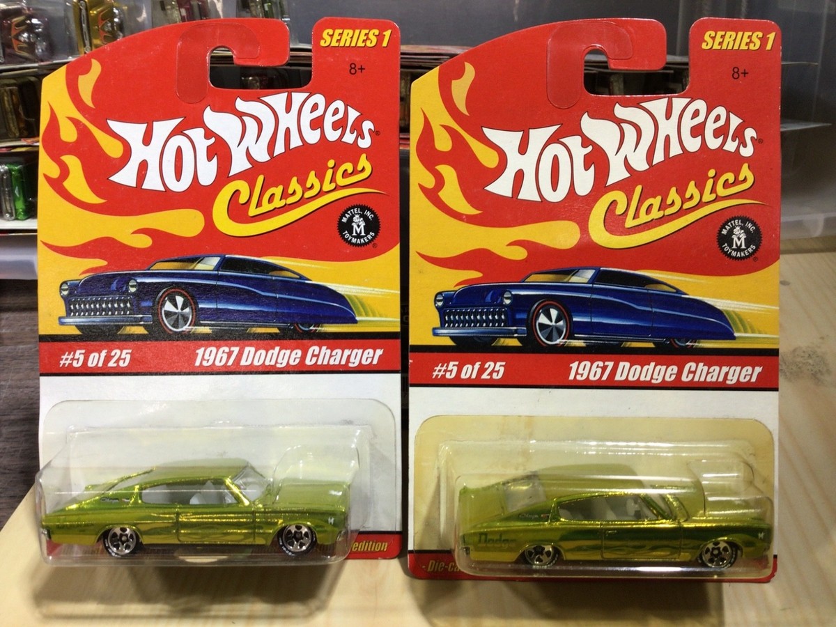 HOT WHEELS CLASSICS SERIES 1 #5 1967 DODGE CHARGER YOU PICK