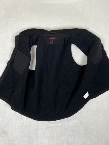 Wolverine Men’s Size XL Vest Black Fleece Lined Full Zip Canvas Work Wear - Picture 7 of 8