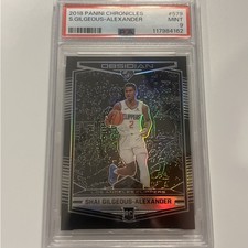 2018 PANINI CHRONICLES OBSIDIAN SHAI GILGEOUS-ALEXANDER #579 RC PSA 9 Preview