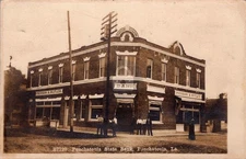 Ponchatoula LA Bank Pierson & Butler Store RPPC Photo Postcard COPY