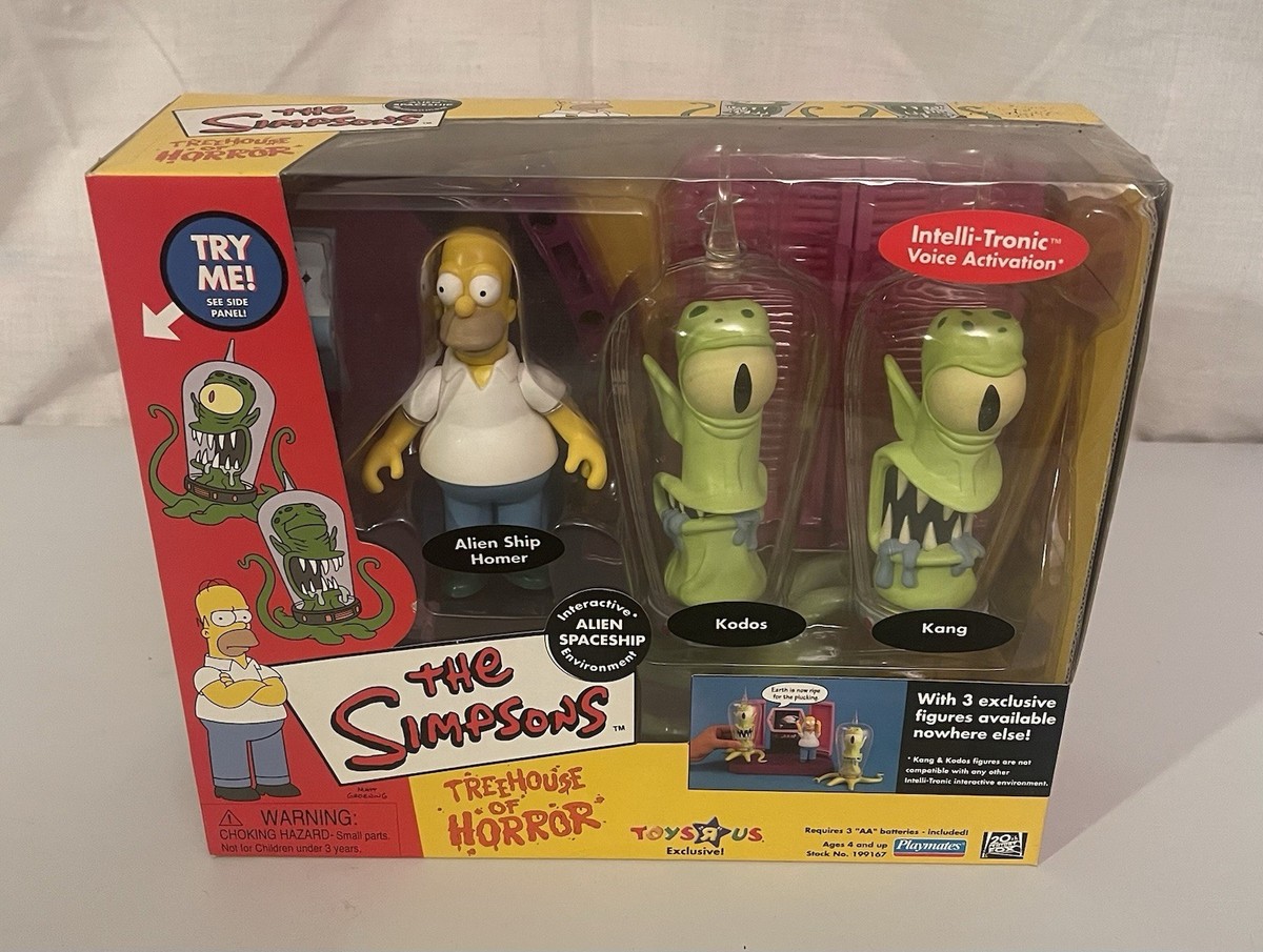 The Simpsons Playmates Treehouse of Horror Alien Spaceship Playset