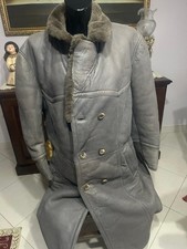 giacca cappotto donna sherling in pelle grigio taglia 50  CC0322