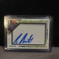 2025 Panini Boys of Summer Rookie Sigs #5 Spencer Arrighetti Rc Auto 25/199 
