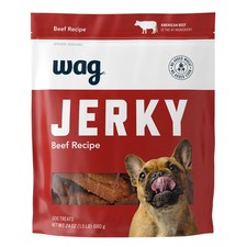 Wag Soft Tender Beef Jerky Dog Treats - 24oz American Recipe Easy on Teeth