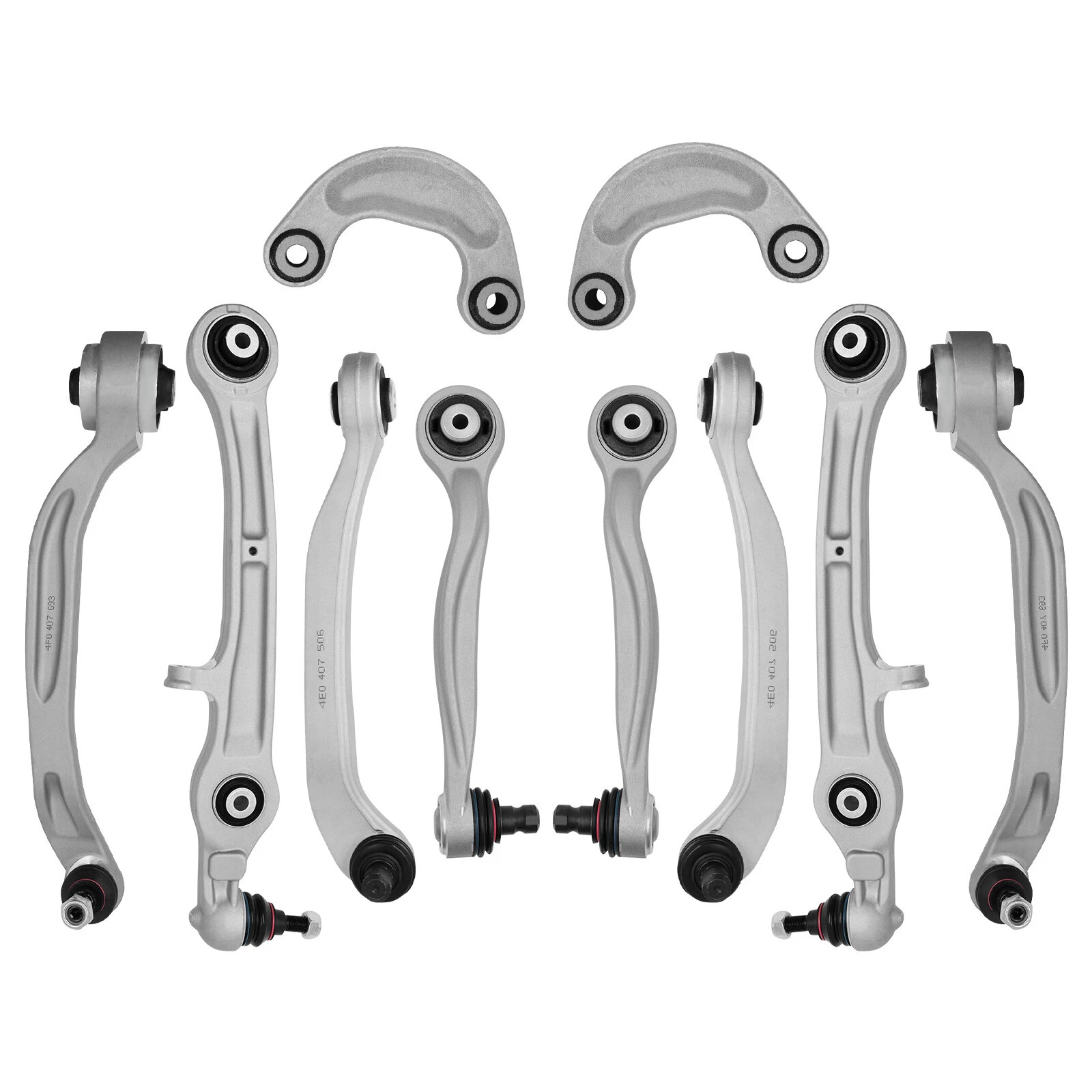 Front Upper Lower Suspension Control Arms Set Fit For Bentley Gt Gtc Flying Spur