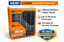 Gallagher G349414 S12 Lithium Solar Fence Energizer Reliable Portable Power
