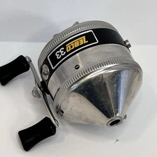 Nice ! Vintage Zebco Spin Casting Fishing Reel Spinner Model 33 Made In USA R1