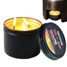 3-Wick Survival Candles Camping Candle With Jar 36 Hours Long Burning