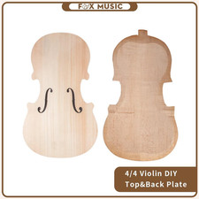 4/4 Violin Spruce Top and Maple Back Set Unfinished Part Diy Musical Instrument