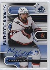 2022 Upper Deck SP Game Used Authentic Rookies Blue Mark Kastelic Rookie Auto RC