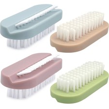 4-Piece Double-Sided Nail Brush Set, Fingernail Scrubbers for Men, Women Kids
