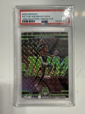 Panini 2024-25 Mosaic Victor Wembanyama Jam Masters Green Florescent  /10 PSA