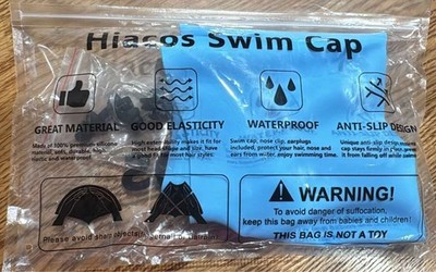 Hiacos Swim Cap Silicone Swim Cap