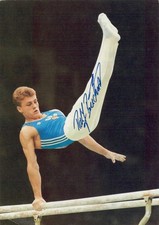 Ralf Büchner, gimnastyka, stara karta z autografem NRD, oryginalnie podpisana!