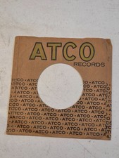ATCO RECORDS original company sleeve brown paper in nice shape