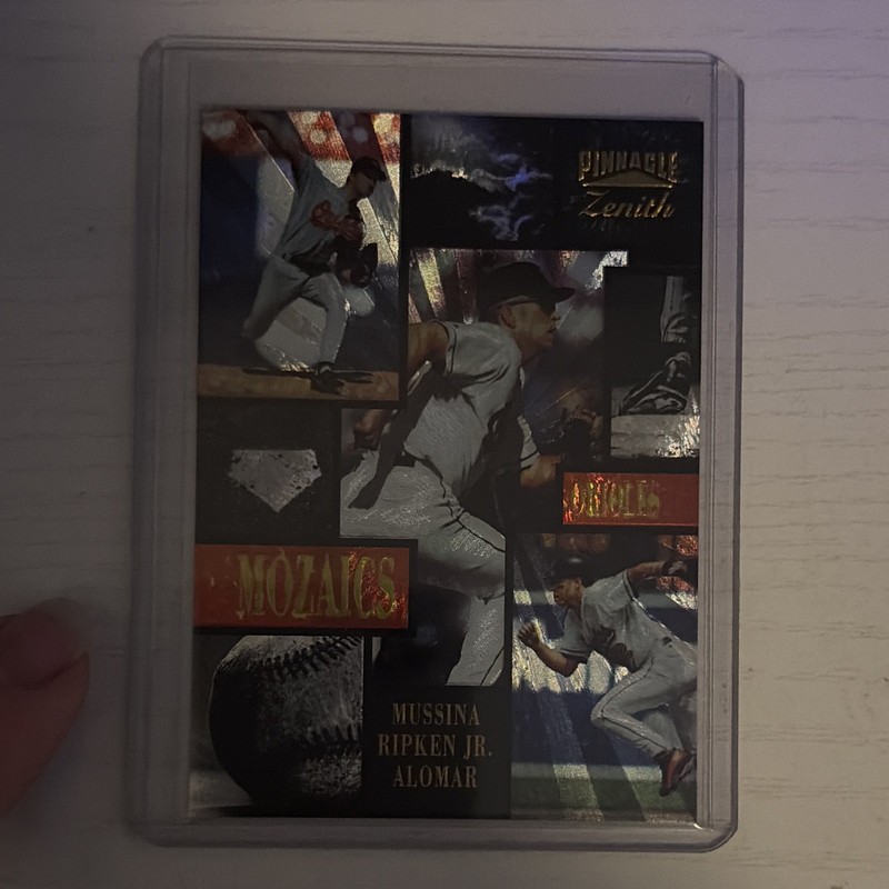 Pinnacle Zenith 1996 Mozaics Insert Orioles #8/25 Mussina Ripken Alomar