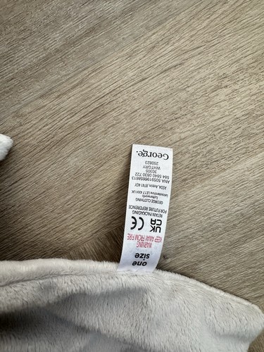 George Asda Sheep Lamb Baby Blankie Comforter Soft Toy Soother Dummy Holder grey - Picture 3 of 16