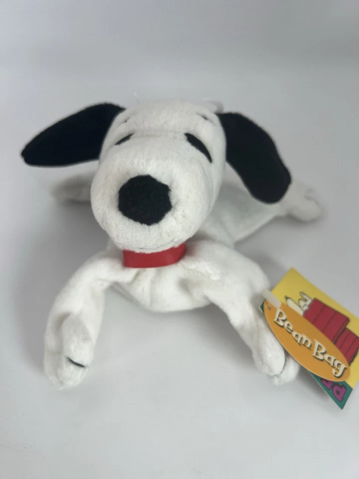 Mini bolsa de frijoles Peanuts Snoopy juguete de peluche aplausos nuevo con etiquetas Foto 2 de 4