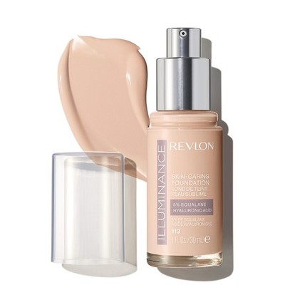 Revlon Illuminance Skin-Caring Liquid Foundation, Hyaluronic Acid, Hydrating...