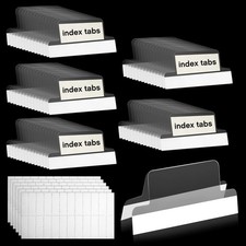 100 PCS Insertable Self Adhesive Tabs Clear Index Tabs 1 Inch