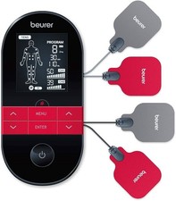 Beurer EM59 Digital 3-in-1 TENS Unit, EMS  Heat Therapy for Pain Relief  Relax