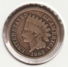 US Rare Old West 1863 Indian Head Penny Coin Collection Civil War Shield Cent 🔥