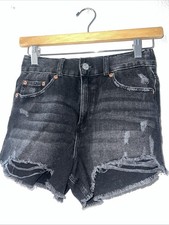 Zara Black Cut Off Denim Shorts Size 11-12 Girls