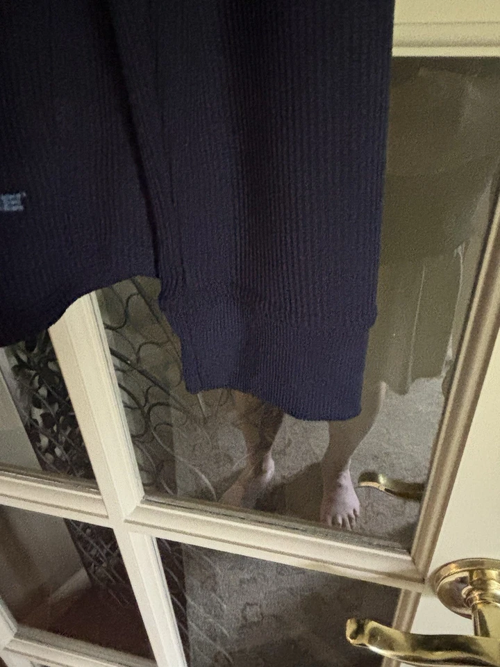 Мужская рубашка Realtree темно-синяя с длинным рукавом вафельная вязаная на пуговицах Henley размер XL - Изображение 4 из 4