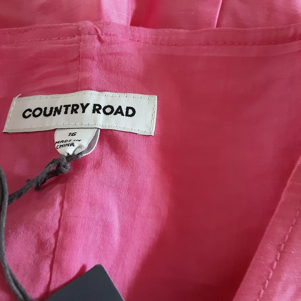 Country Road Hot Pink Midi Dress New With Tags 16 - image 4 of 4