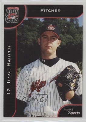 2002 MultiAd Sports Charleston Alley Cats Jesse Harper #8 0q3
