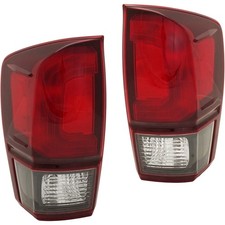 Tail Light Set For 2018-2021 Toyota Tacoma Left And Right Clearred Halogen Tail Light Set For 2018-2021 Toyota Tacoma Left And Right Clearred Halogen